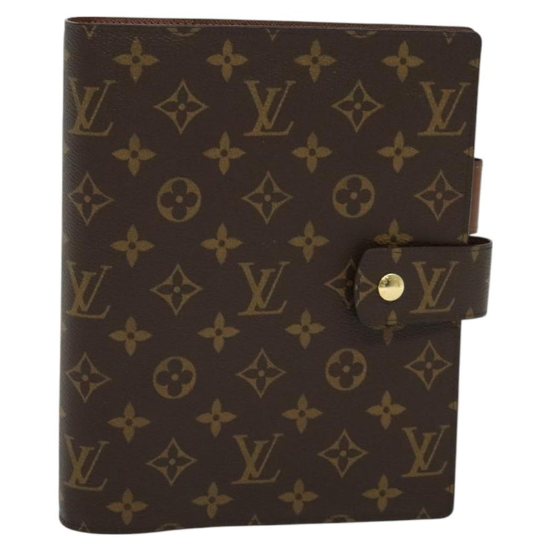 LOUIS VUITTON Monogram Agenda GM Day Planner Cover R20006 LV Auth 120541A
