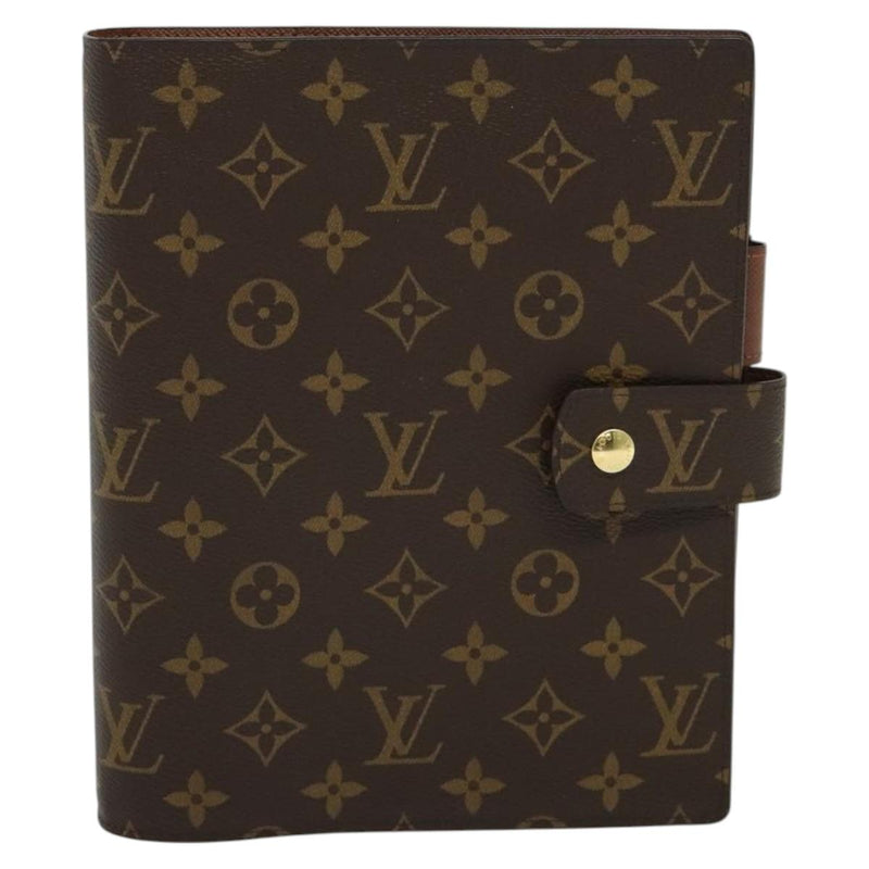 LOUIS VUITTON Monogram Agenda GM Day Planner Cover R20006 LV Auth 120541A