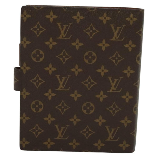 LOUIS VUITTON Monogram Agenda GM Day Planner Cover R20006 LV Auth 120541A