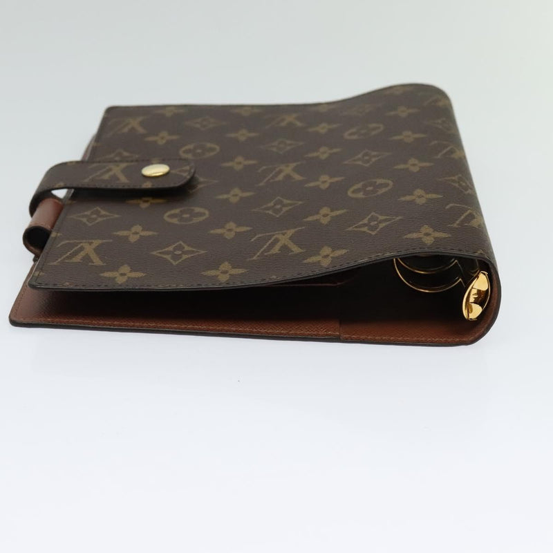 LOUIS VUITTON Monogram Agenda GM Day Planner Cover R20006 LV Auth 120541A