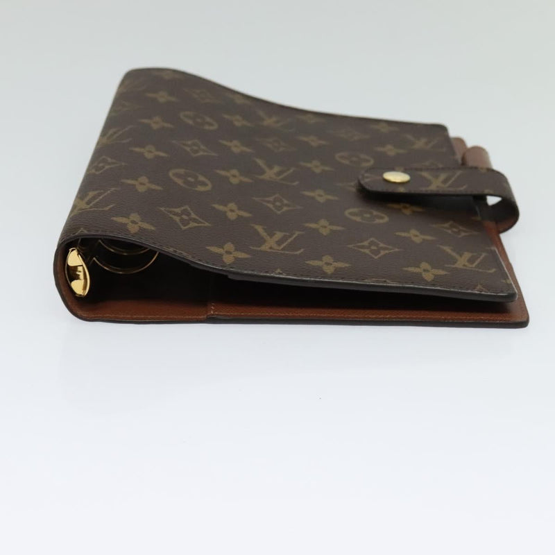 LOUIS VUITTON Monogram Agenda GM Day Planner Cover R20006 LV Auth 120541A