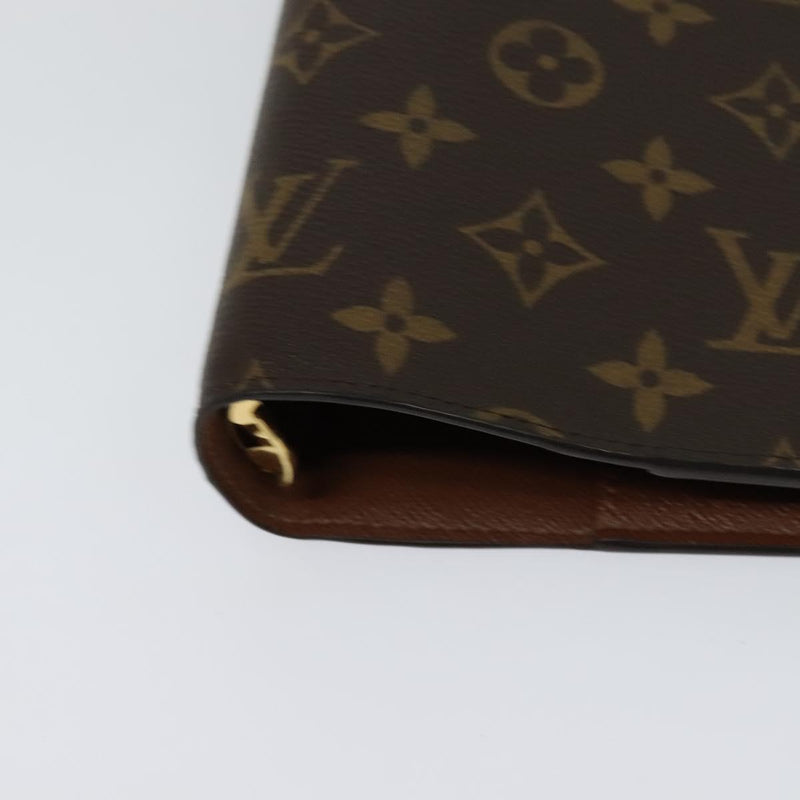 LOUIS VUITTON Monogram Agenda GM Day Planner Cover R20006 LV Auth 120541A