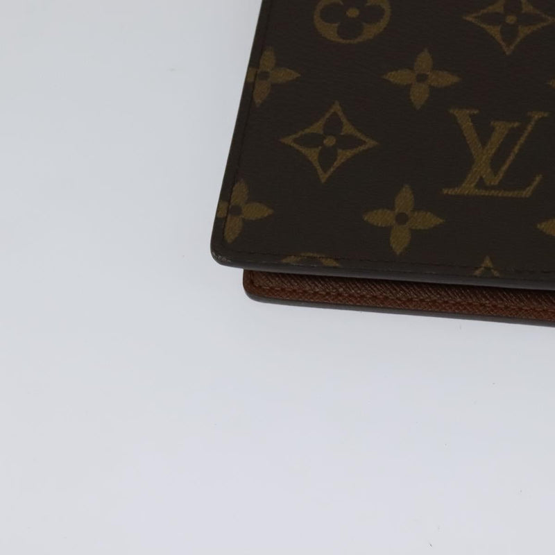 LOUIS VUITTON Monogram Agenda GM Day Planner Cover R20006 LV Auth 120542