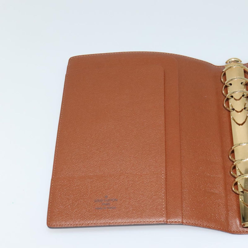 LOUIS VUITTON Monogram Agenda GM Day Planner Cover R20006 LV Auth 120542