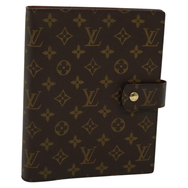 LOUIS VUITTON Monogram Agenda GM Day Planner Cover R20006 LV Auth 120542