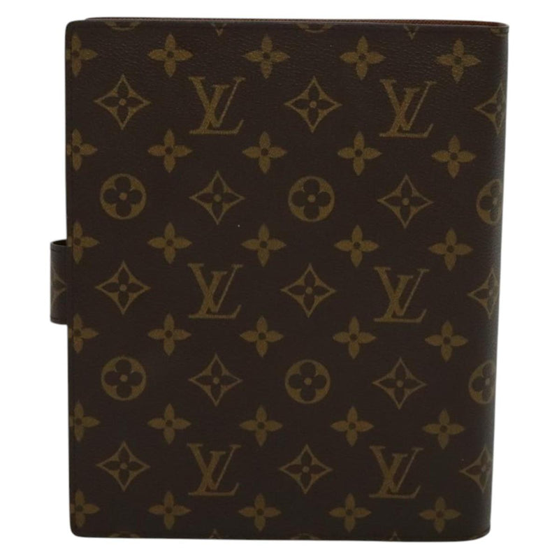 LOUIS VUITTON Monogram Agenda GM Day Planner Cover R20006 LV Auth 120542