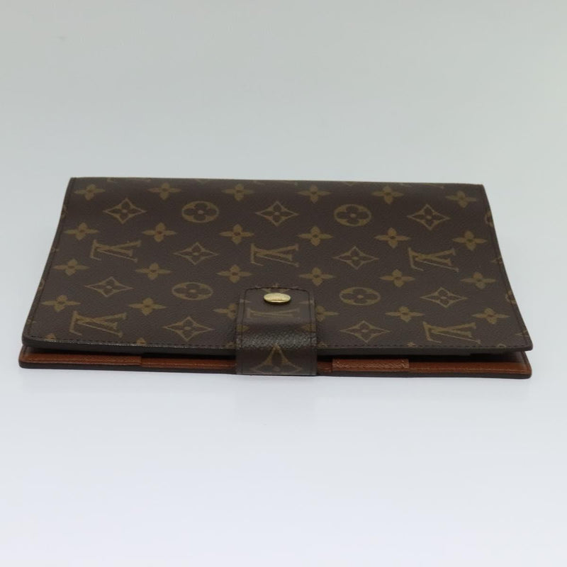 LOUIS VUITTON Monogram Agenda GM Day Planner Cover R20006 LV Auth 120542