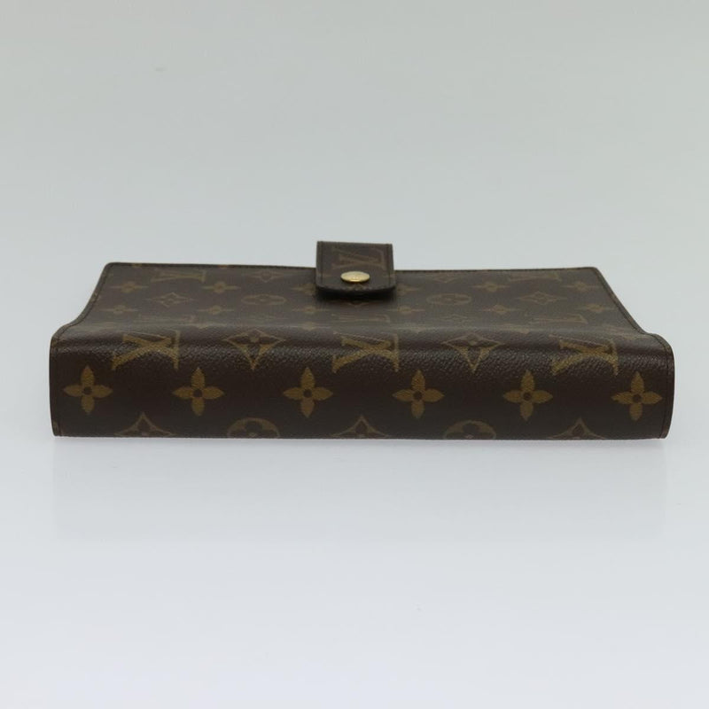 LOUIS VUITTON Monogram Agenda GM Day Planner Cover R20006 LV Auth 120542