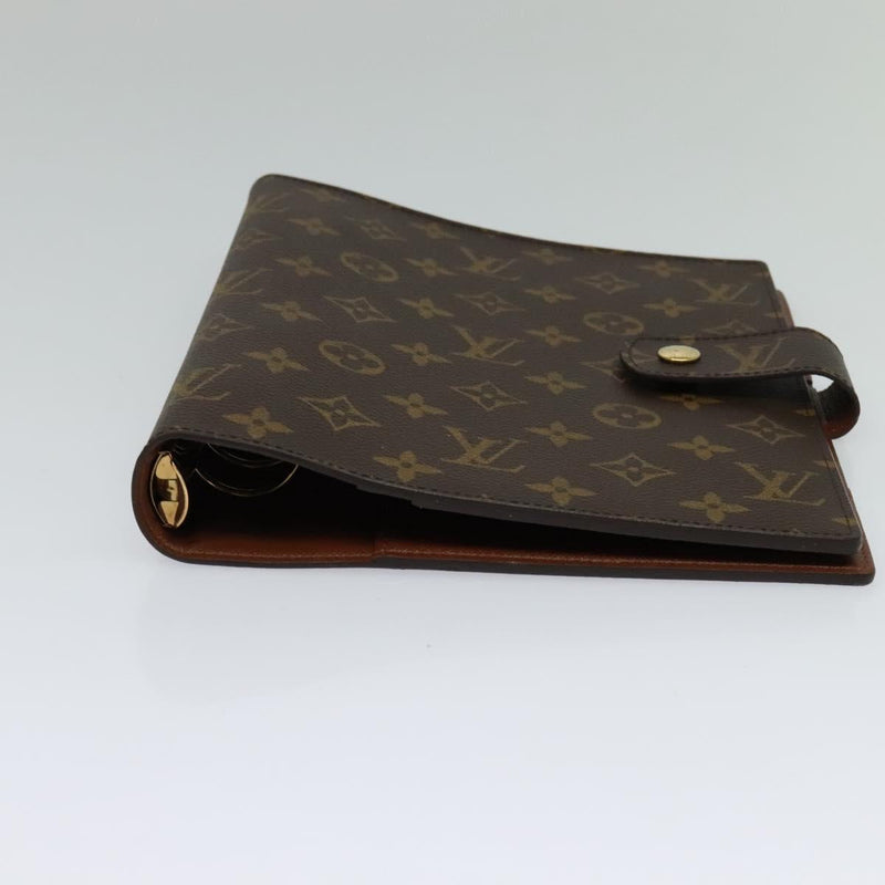 LOUIS VUITTON Monogram Agenda GM Day Planner Cover R20006 LV Auth 120542