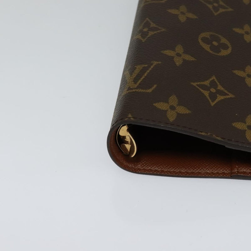 LOUIS VUITTON Monogram Agenda GM Day Planner Cover R20006 LV Auth 120542