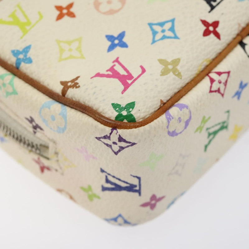 LOUIS VUITTON Monogram Multicolor Trousse Wapity White M58033 LV Auth 120544