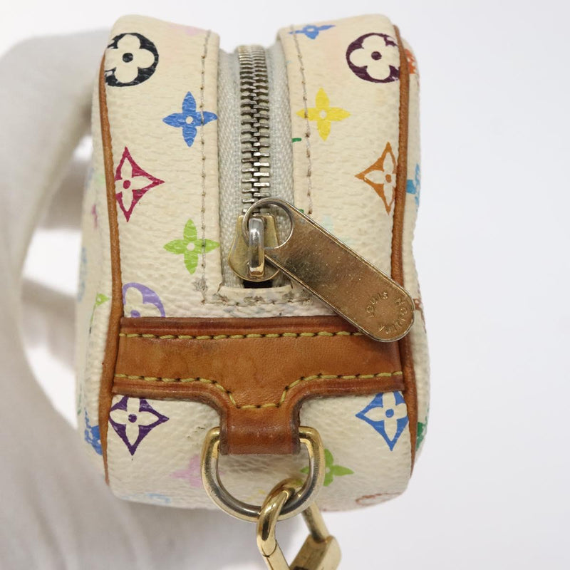 LOUIS VUITTON Monogram Multicolor Trousse Wapity White M58033 LV Auth 120544