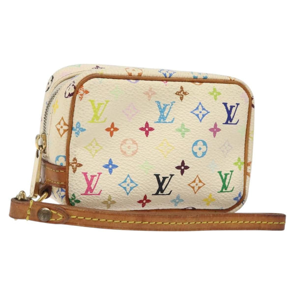LOUIS VUITTON Monogram Multicolor Trousse Wapity White M58033 LV Auth 120544