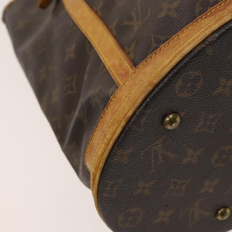 LOUIS VUITTON Monogram Bucket GM Shoulder Bag M42236 LV Auth 120557