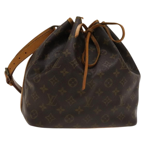 LOUIS VUITTON Monogram Petit Noe Shoulder Bag M42226 LV Auth 120982