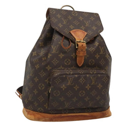 LOUIS VUITTON Monogram Montsouris GM Backpack M51135 LV Auth 120987
