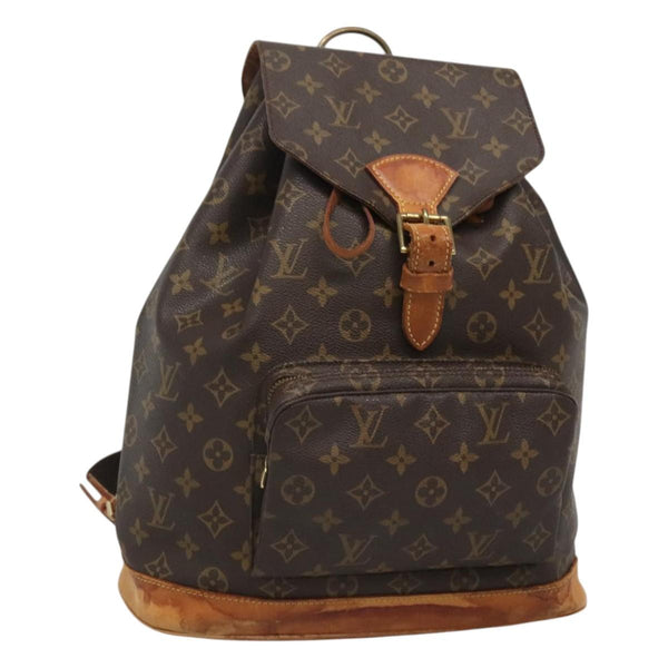 LOUIS VUITTON Monogram Montsouris GM Backpack M51135 LV Auth 120987