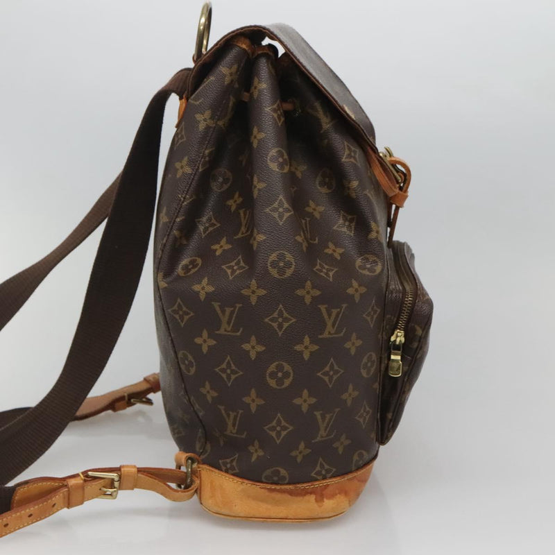 LOUIS VUITTON Monogram Montsouris GM Backpack M51135 LV Auth 120987