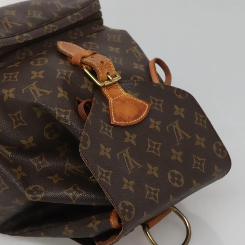 LOUIS VUITTON Monogram Montsouris GM Backpack M51135 LV Auth 120987