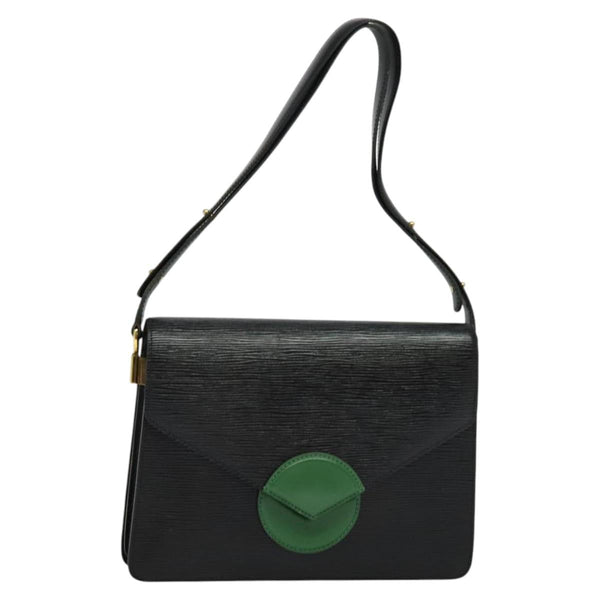LOUIS VUITTON Epi Osh Shoulder Bag Black Green M52444 LV Auth 121028