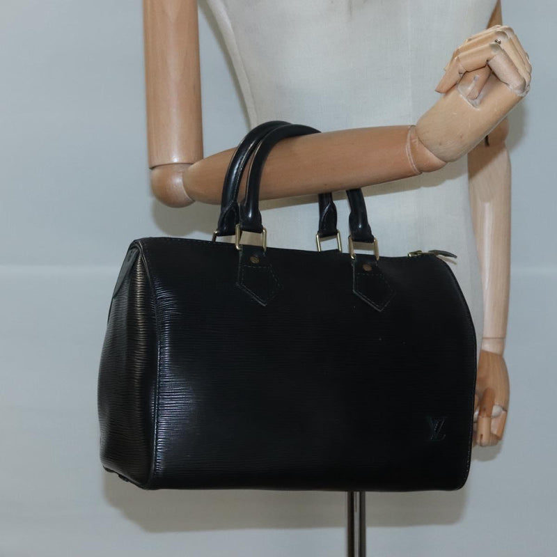 LOUIS VUITTON Epi Speedy 25 Hand Bag Black M43012 LV Auth 121033