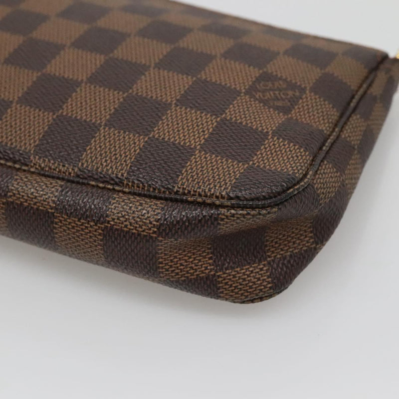 LOUIS VUITTON Damier Ebene Pochette Accessoires Pouch N41206 LV Auth 121041