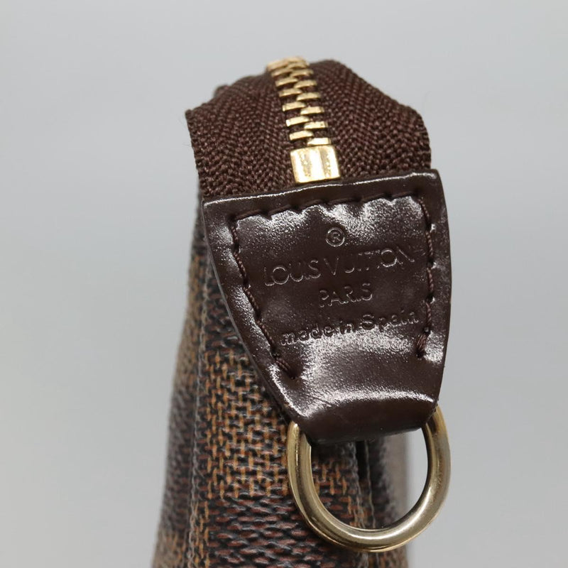 LOUIS VUITTON Damier Ebene Pochette Accessoires Pouch N41206 LV Auth 121041