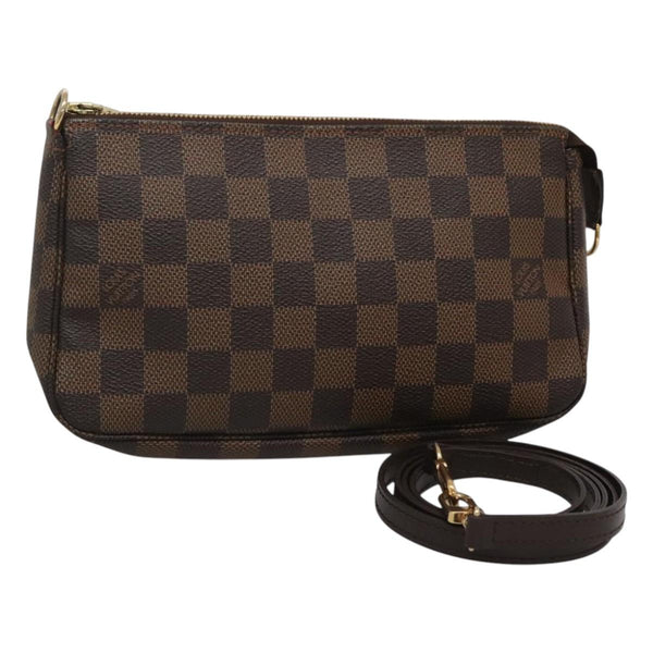 LOUIS VUITTON Damier Ebene Pochette Accessoires Pouch N41206 LV Auth 121041