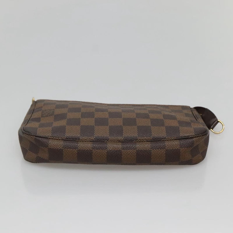 LOUIS VUITTON Damier Ebene Pochette Accessoires Pouch N41206 LV Auth 121041