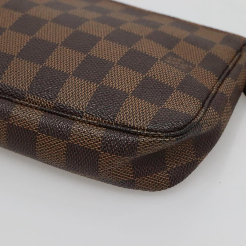 LOUIS VUITTON Damier Ebene Pochette Accessoires Pouch N41206 LV Auth 121041