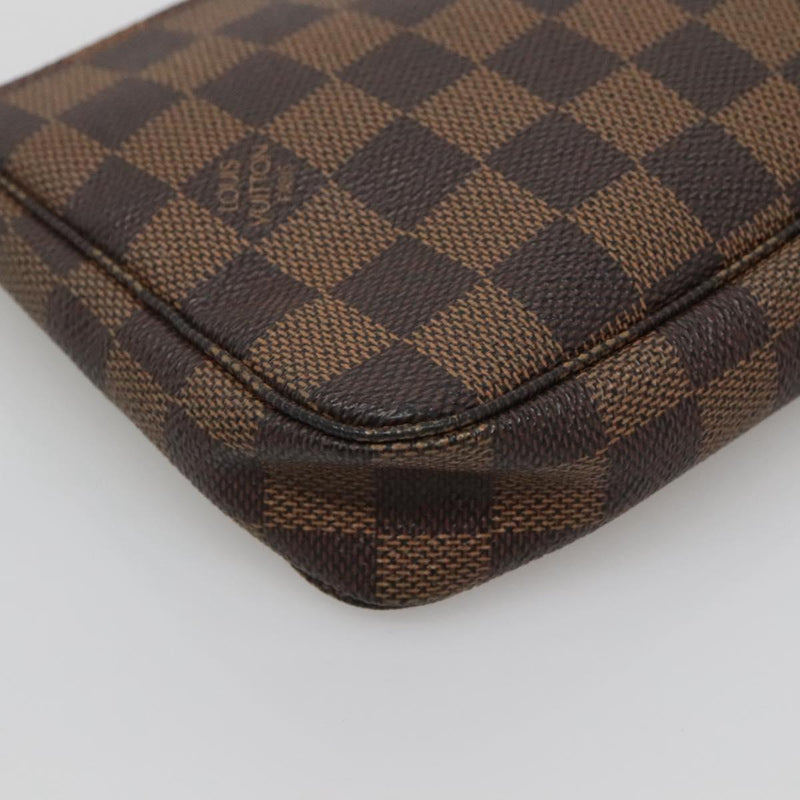 LOUIS VUITTON Damier Ebene Pochette Accessoires Pouch N41206 LV Auth 121041
