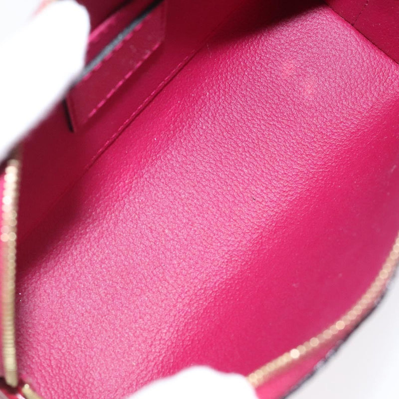 LOUIS VUITTON Monogram Vernis Pochette Cosmetic Rose Indian M90009 Auth 121057