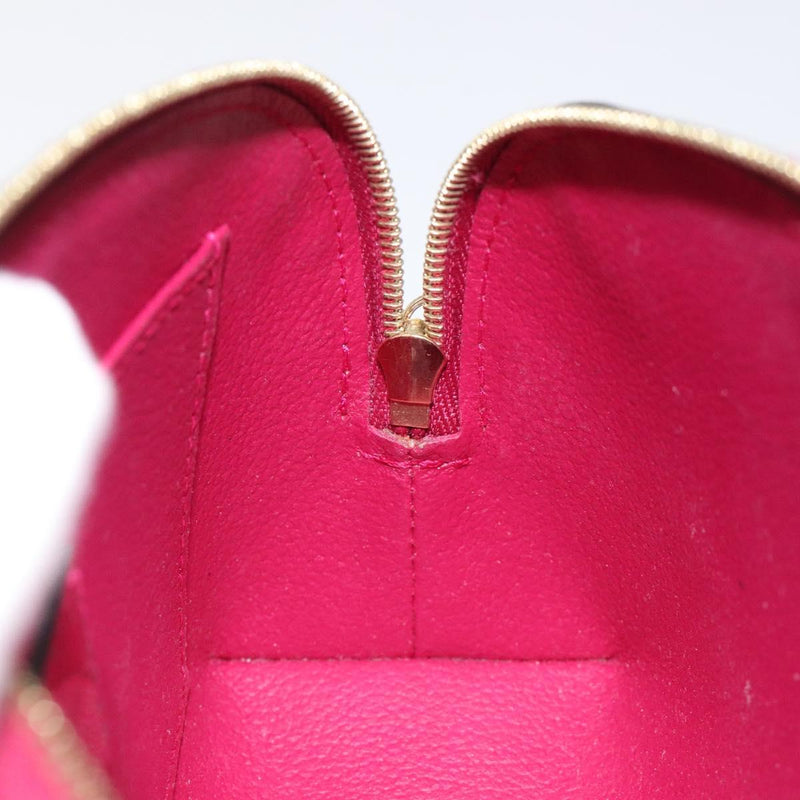 LOUIS VUITTON Monogram Vernis Pochette Cosmetic Rose Indian M90009 Auth 121057