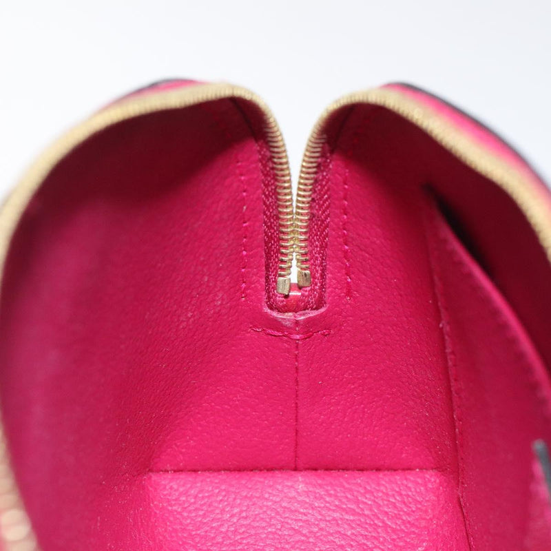 LOUIS VUITTON Monogram Vernis Pochette Cosmetic Rose Indian M90009 Auth 121057