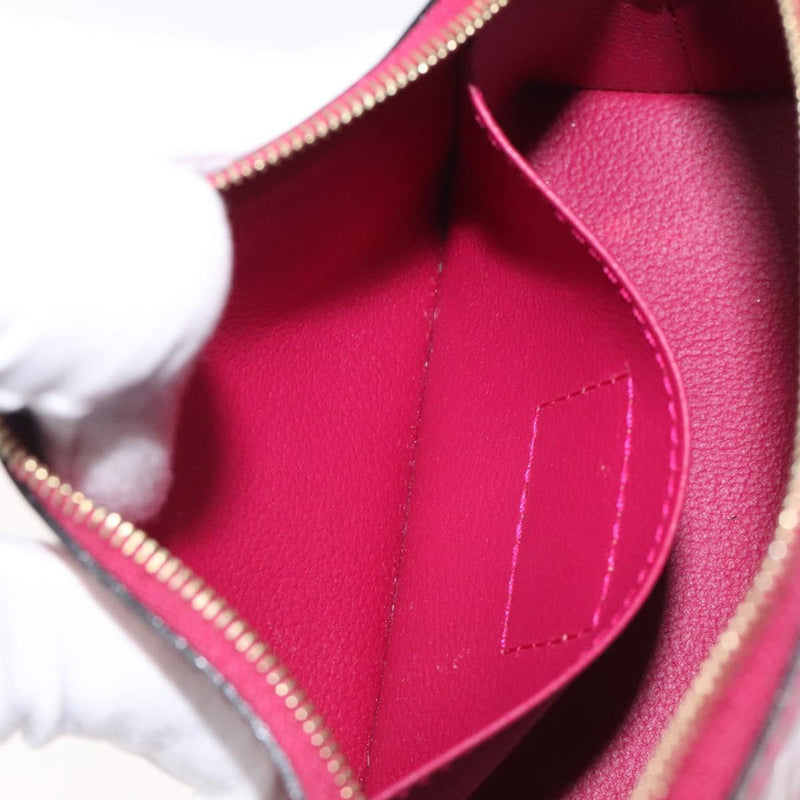 LOUIS VUITTON Monogram Vernis Pochette Cosmetic Rose Indian M90009 Auth 121057