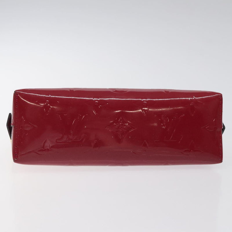 LOUIS VUITTON Monogram Vernis Pochette Cosmetic Rose Indian M90009 Auth 121057