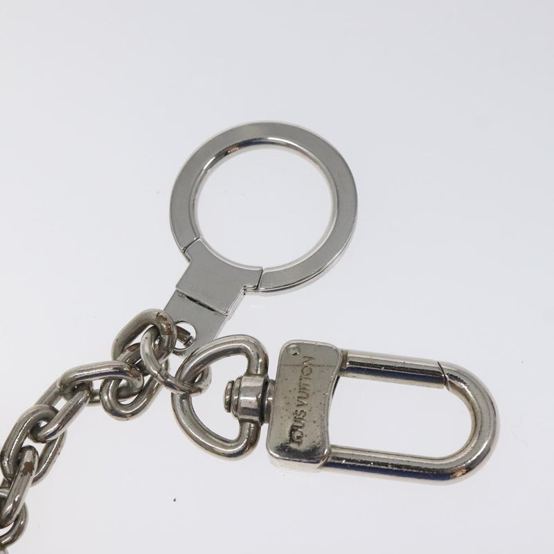 LOUIS VUITTON Porte Clesprinted initials LV Key Holder Silver M01192 Auth 121065