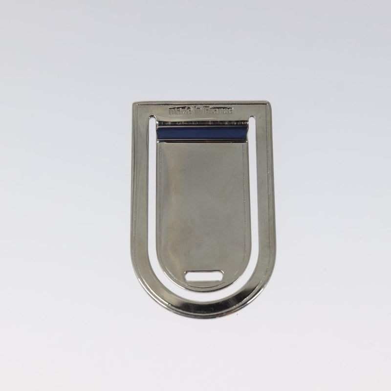 LOUIS VUITTON Avieport Address Money Clip metal Silver Tone M65067 Auth 121066