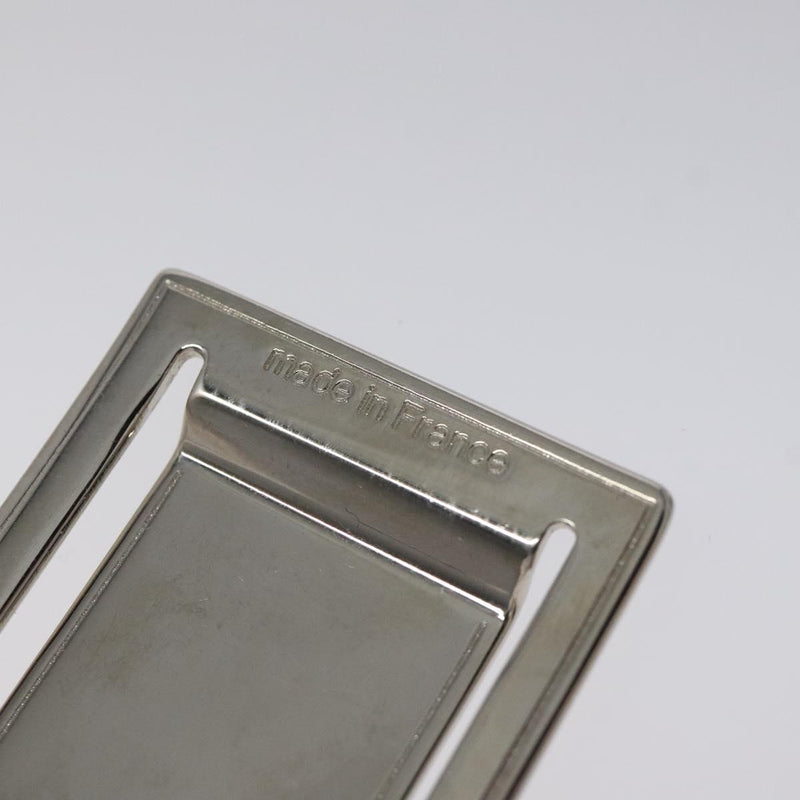 LOUIS VUITTON Avieport Address Money Clip metal Silver Tone M65067 Auth 121066