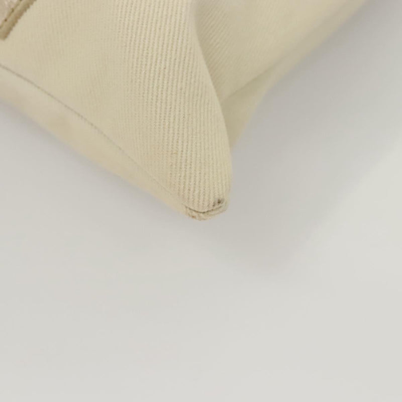 SAINT LAURENT Tote Bag Canvas Beige 123435 Auth 121452