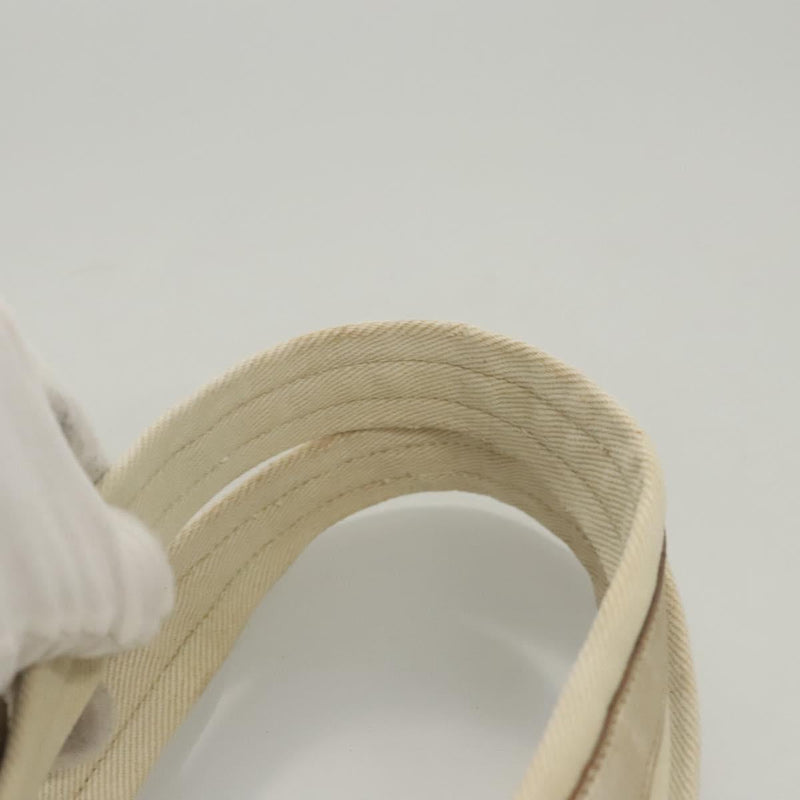 SAINT LAURENT Tote Bag Canvas Beige 123435 Auth 121452