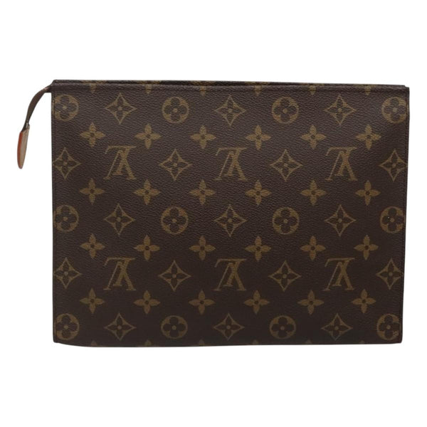 LOUIS VUITTON Monogram Poche Toilette 26 Pouch M47542 LV Auth 121463