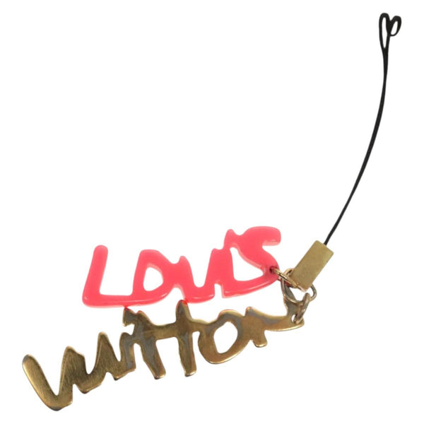 LOUIS VUITTON Bijoux Sac Graffiti Strap Fuchsia M65767 LV Auth 121490