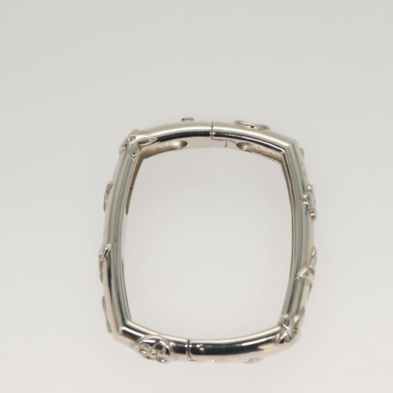 LOUIS VUITTON Bangle Bracelet Family metal Silver tone M63137 LV Auth 121493