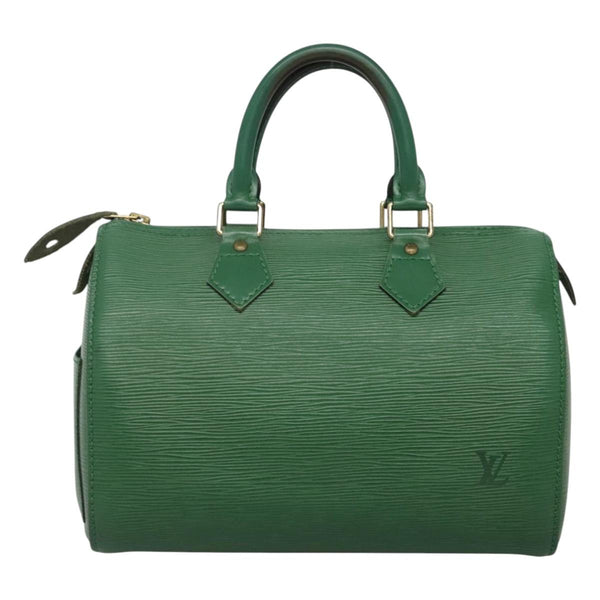 LOUIS VUITTON Epi Speedy 25 Hand Bag Borneo Green M43014 LV Auth 121536