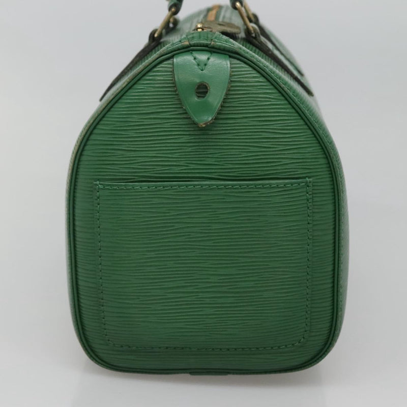 LOUIS VUITTON Epi Speedy 25 Hand Bag Borneo Green M43014 LV Auth 121536