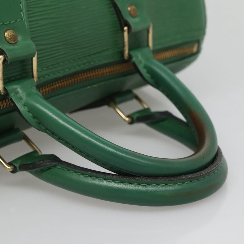 LOUIS VUITTON Epi Speedy 25 Hand Bag Borneo Green M43014 LV Auth 121536