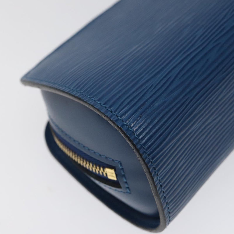 LOUIS VUITTON Epi Dauphine PM Pouch Blue M48445 LV Auth 121537
