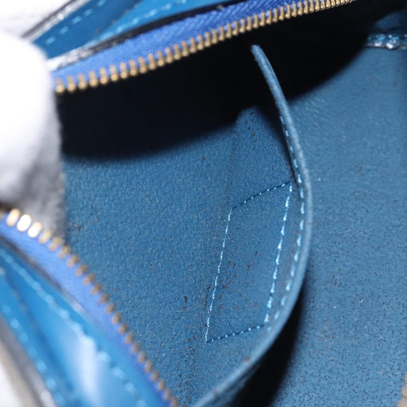 LOUIS VUITTON Epi Dauphine PM Pouch Blue M48445 LV Auth 121537