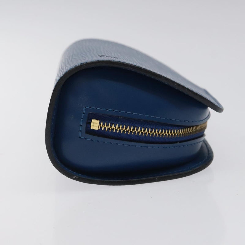 LOUIS VUITTON Epi Dauphine PM Pouch Blue M48445 LV Auth 121537